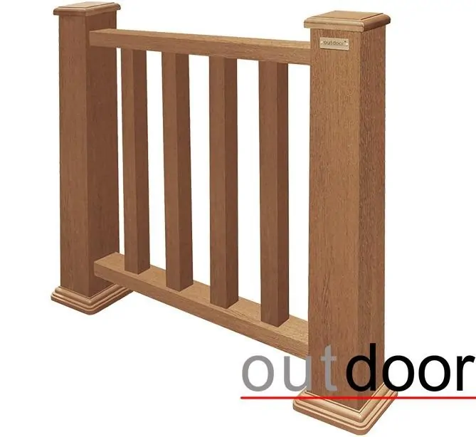 Ограждение из ДПК Outdoor Классик 3D STORM дубовый. купить в Екатеринбурге