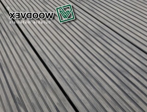 Террасная доска WOODVEX Select серого цвета &amp;quot;Дым&amp;quot; из ДПК купить в Екатеринбурге