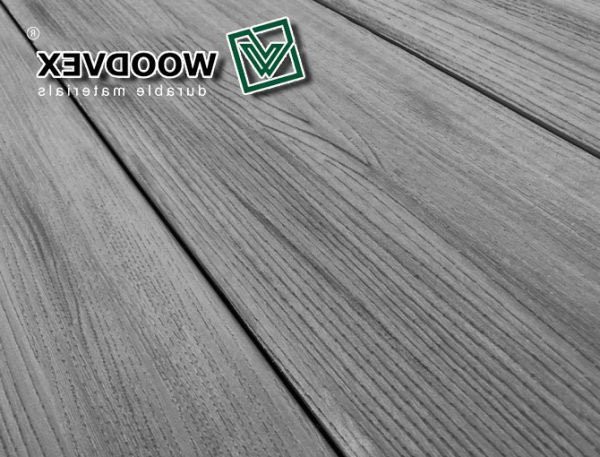 Террасная доска WOODVEX Select серого цвета &amp;quot;Дым&amp;quot; из ДПК купить в Екатеринбурге
