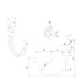 Крюк короткий усиленный модернизированный с комплектом крепления Aquasystem, RAL 8017 Коричневый 150/100 купить в Екатеринбурге