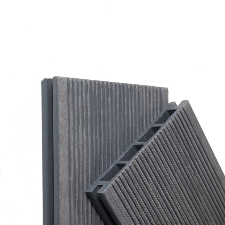 Террасная доска Экодекинг Титан 3D, Серый купить в Екатеринбурге
