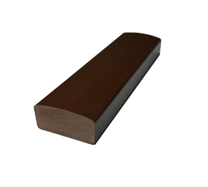 Лавочный брус Ecodecking Некст глянцевый шоколадный, полнотелый. купить в Екатеринбурге