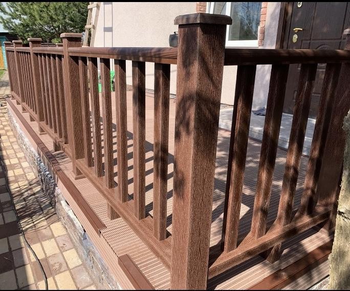 Перила FAYNAG ДПК WOOD цвета слоновой кости купить в Екатеринбурге