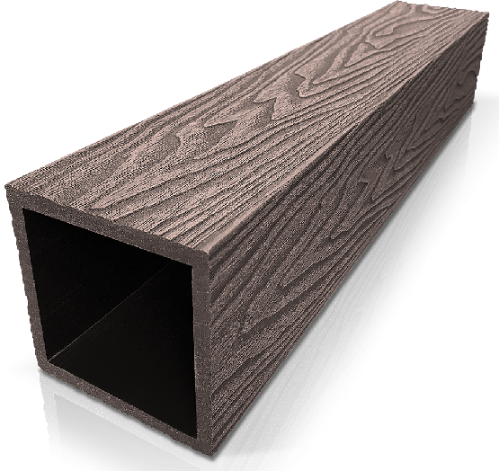 Столб ДПК 3D GardenParkett с текстурой дерева Венге купить в Екатеринбурге