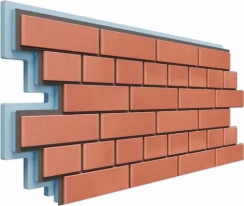 Термопанели Доломит Кирпич 40 мм Красного цвета купить в Екатеринбурге