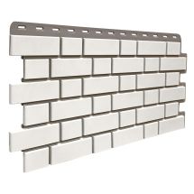 Фасадная панель FineBer Клинкерный кирпич, Белый 