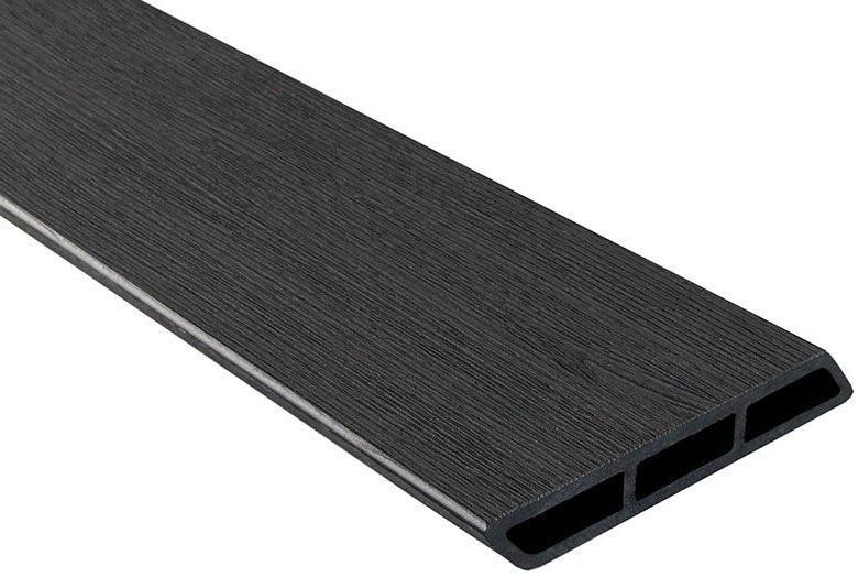 Доска Ромбус 3D ДПК Outdoor STORM BLACK черного цвета купить в Екатеринбурге