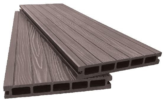 Террасная доска ДПК 3D AYTECHPLAS 160x22 шоколадная купить в Екатеринбурге