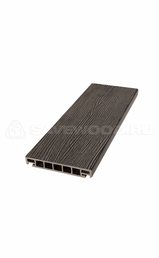 Террасная доска ДПК SaveWood, SW Salix (S) (R), Темно-коричневый купить в Екатеринбурге