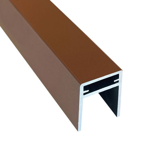 Алюминиевый П-профиль EasyDecking Коричневый купить в Екатеринбурге