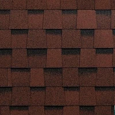 Двухслойная ламинированная черепица Shinglas, Фазенда, Красный цвет купить в Екатеринбурге
