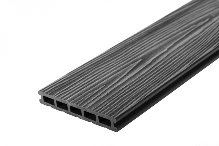 Террасная доска из ДПК RusDecking Unodeck Mogano - Цвет графит купить в Екатеринбурге