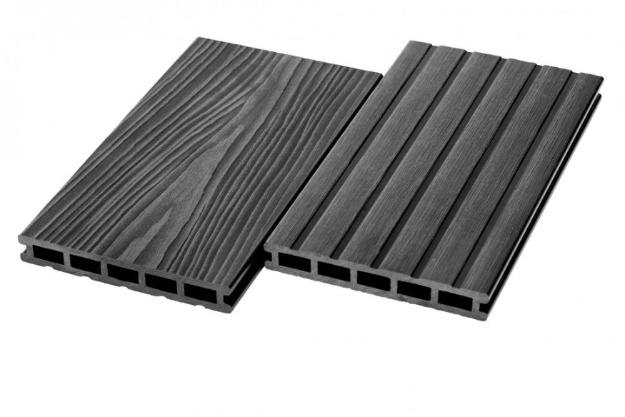 Террасная доска из ДПК RusDecking Unodeck Mogano - Цвет графит купить в Екатеринбурге