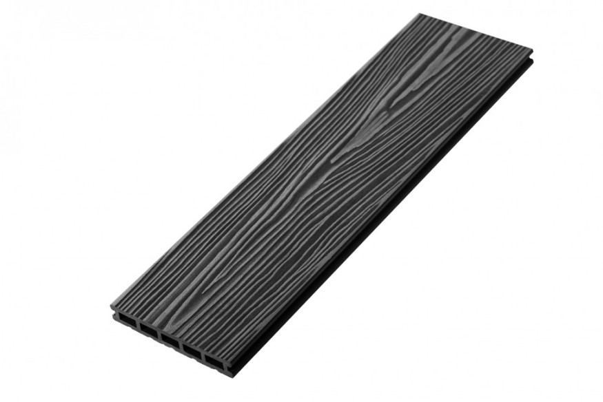 Террасная доска из ДПК RusDecking Unodeck Mogano - Цвет графит купить в Екатеринбурге