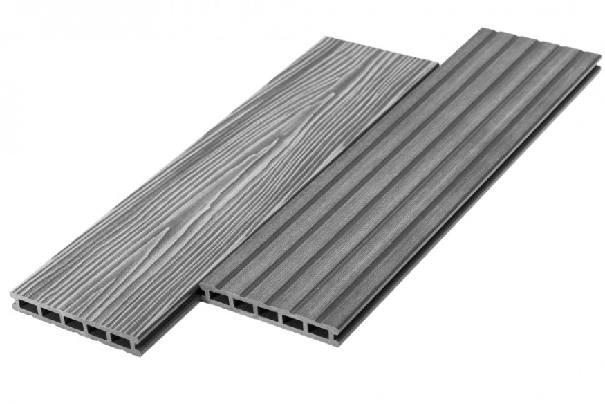 Террасная доска из ДПК RusDecking Unodeck Mogano - Цвет Серый купить в Екатеринбурге