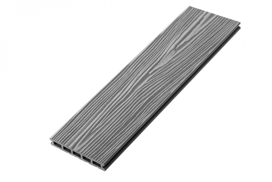 Террасная доска из ДПК RusDecking Unodeck Mogano - Цвет Серый купить в Екатеринбурге