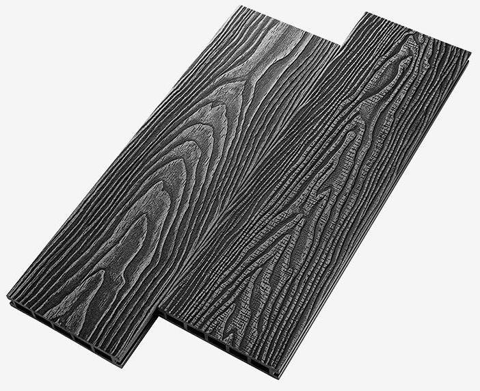 Террасная доска из композитного материала RusDecking Unodeck Vintage - Цвет Графит купить в Екатеринбурге