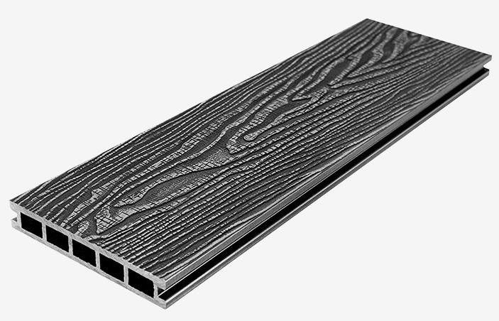 Террасная доска из композитного материала RusDecking Unodeck Vintage - Цвет Графит купить в Екатеринбурге