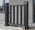 Ограждение из ДПК Outdoor Classic 3D STORM черного цвета купить в Екатеринбурге
