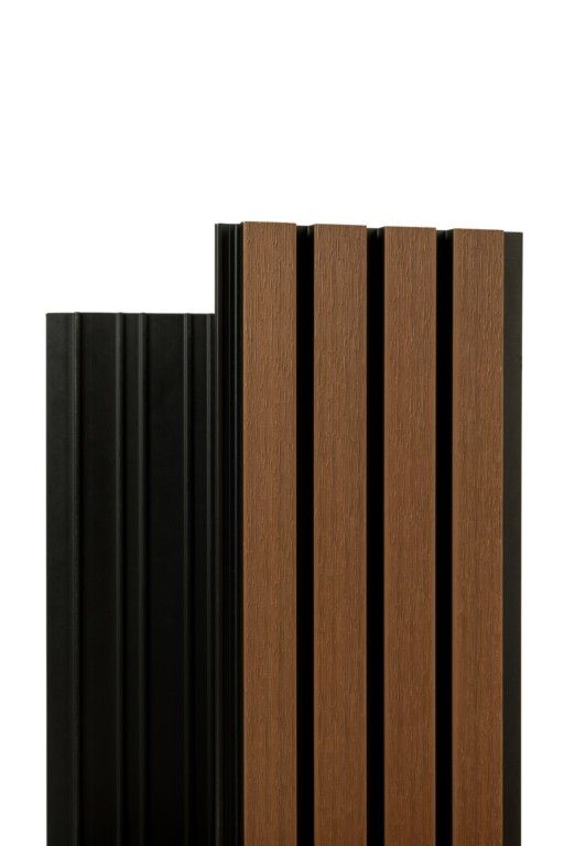 Реечная фасадная панель Ecodecking Скай Коэкструзия Тик купить в Екатеринбурге