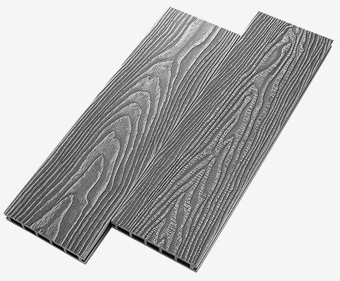 Террасная доска из ДПК RusDecking Unodeck Vintage - Цвет: Серый купить в Екатеринбурге