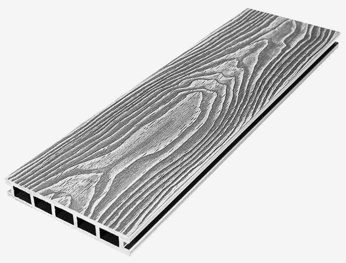 Террасная доска из ДПК RusDecking Unodeck Vintage - Цвет: Серый купить в Екатеринбурге