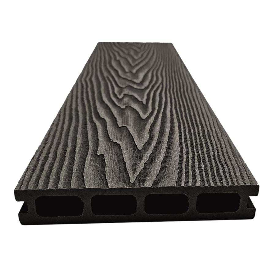 Террасная доска ДПК NanoWood 3D Double Антрацит купить в Екатеринбурге