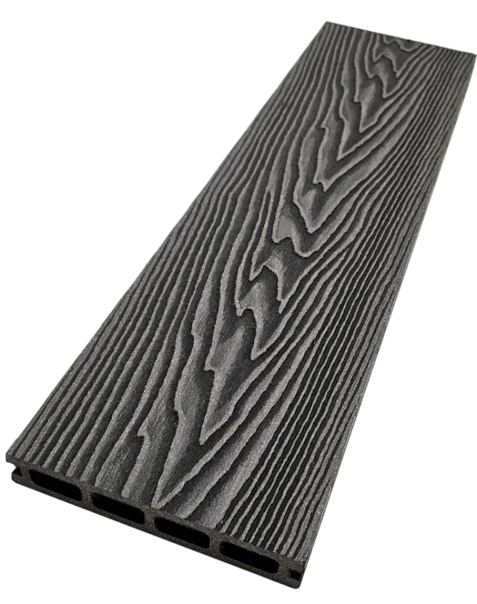 Террасная доска ДПК NanoWood 3D Double Антрацит купить в Екатеринбурге