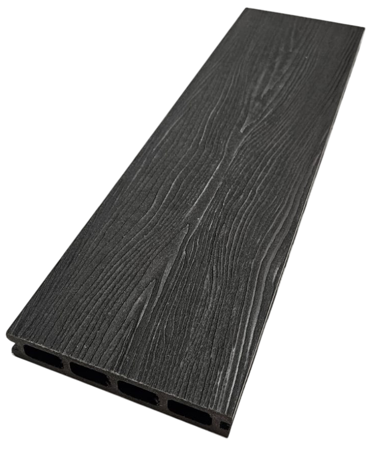 Террасная доска ДПК NanoWood 3D Double Антрацит купить в Екатеринбурге