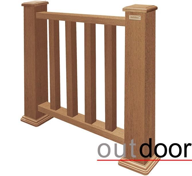 Ограждение из ДПК Outdoor Классик 3D STORM дубовый. купить в Екатеринбурге
