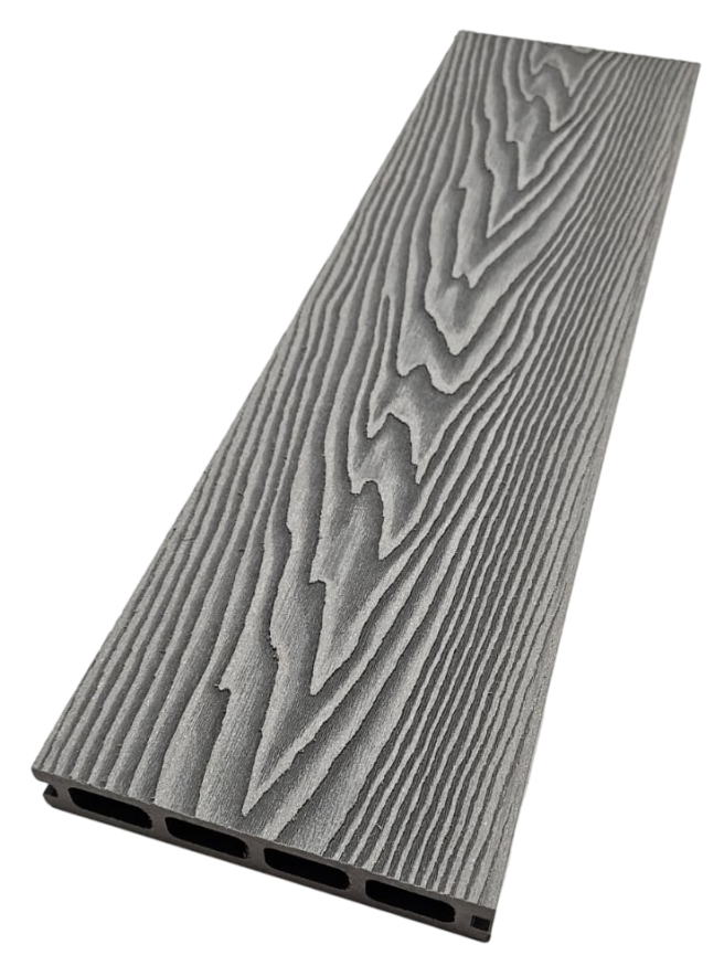 Террасная доска ДПК NanoWood 3D Double Серый купить в Екатеринбурге