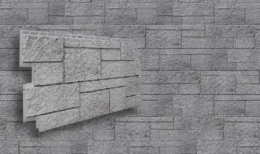 Фасадная панель VOX Sandstone (Сандстоун) светло-серого цвета купить в Екатеринбурге