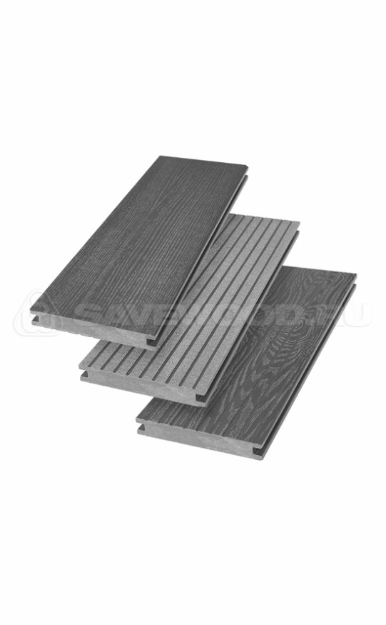 Террасная доска ДПК SaveWood, SW Fraxinus (R), Графит купить в Екатеринбурге