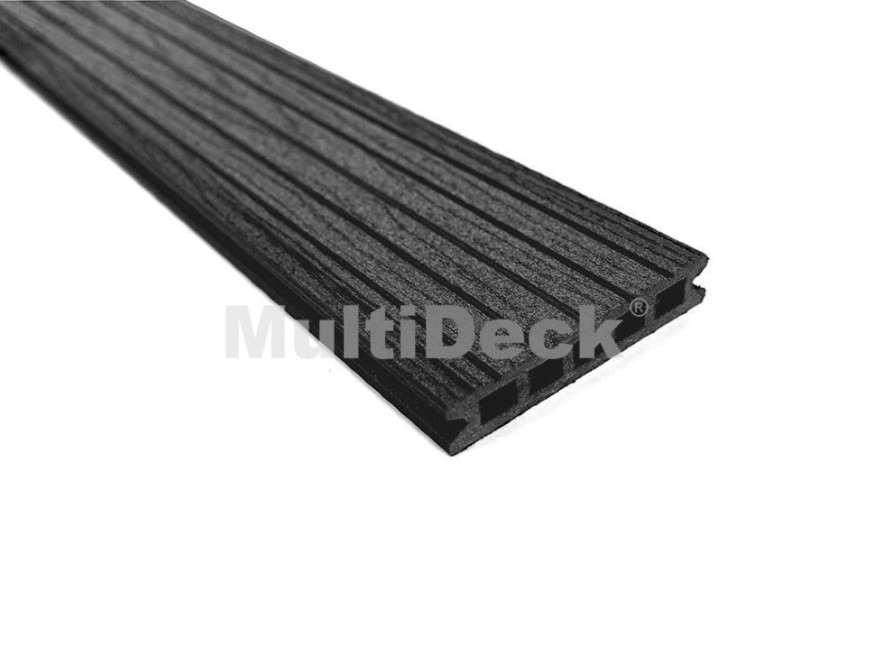 Террасная доска из ДПК MultiDeck Pro Цвет: Черный бархат купить в Екатеринбурге