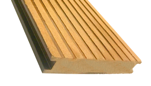 Террасная доска ECODECKING Premium в желтом цвете из ДПК купить в Екатеринбурге