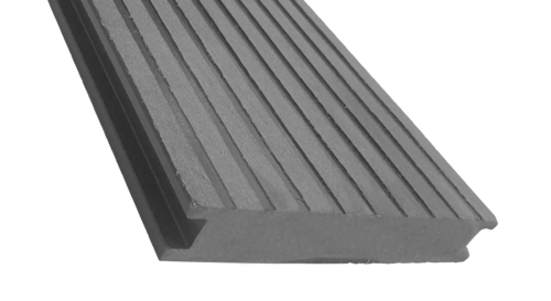 Террасная доска ECODECKING Premium из ДПК в сером цвете купить в Екатеринбурге