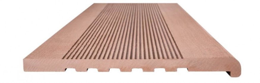 Ступени из ДПК NanoWood - Какао, полнотелые купить в Екатеринбурге