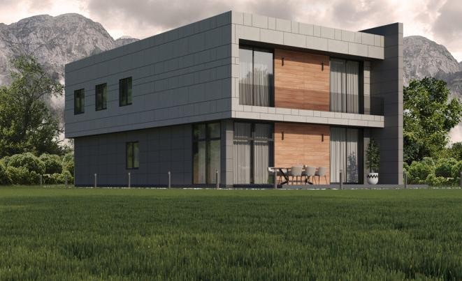 Фиброцементный сайдинг Roofas COLOR Line Светло-серый купить в Екатеринбурге