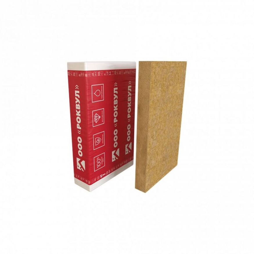 Утеплитель Rockwool ФАСАД БАТТС Оптима 50х600х1200/5шт/3.6м2/0.18м3 (36упак/палл) Rockwool купить в Екатеринбурге