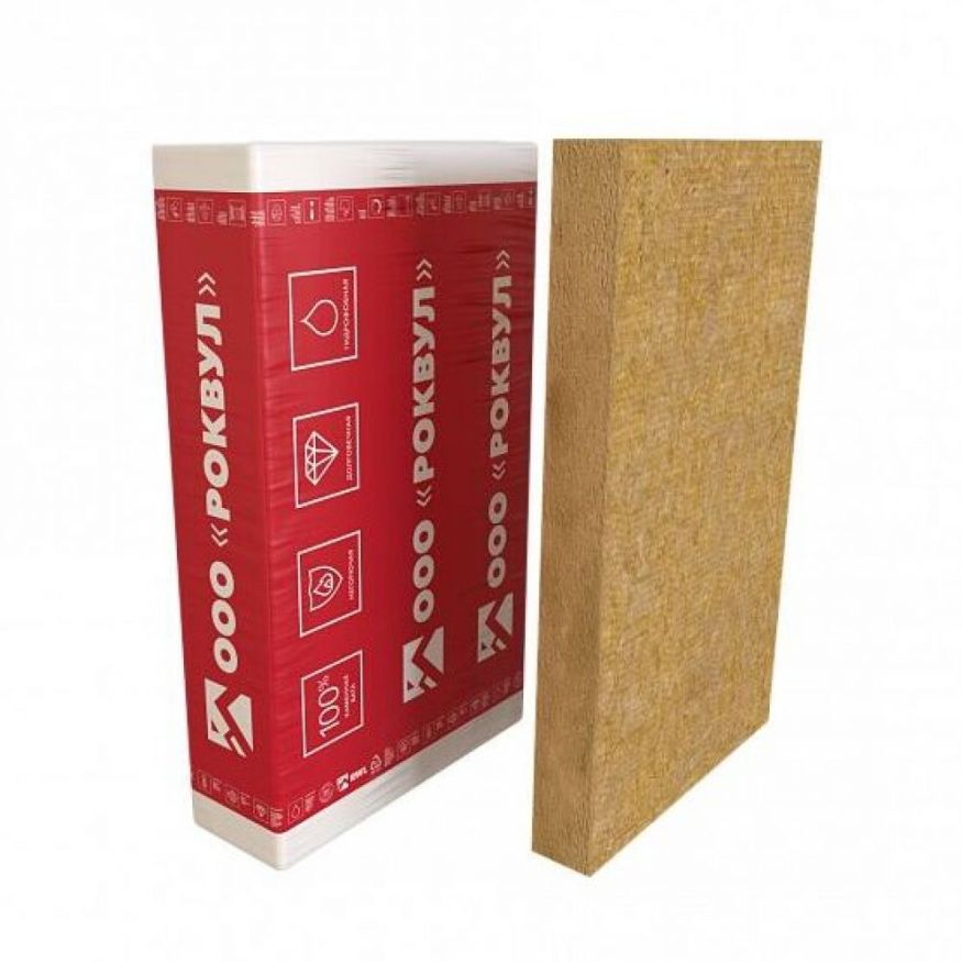 Утеплитель Rockwool Фасад Баттс ОПТИМА 100мм, 2 плиты, 1.44м2, 600х1200мм, 0.144м3 Rockwool купить в Екатеринбурге