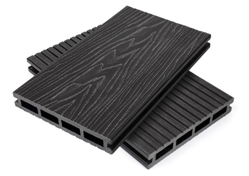 Террасная доска ДПК NanoWood Nature 3D пустотелая цвет Графит купить в Екатеринбурге