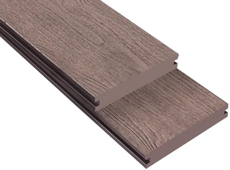 Террасная доска ДПК Outdoor 3D полнотелая NEVADA/CALIFORNIA BROWN коричневый микс. купить в Екатеринбурге