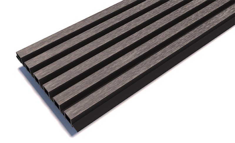 Реечные панели Woodwex, Lines Ultra, Smoke gray купить в Екатеринбурге