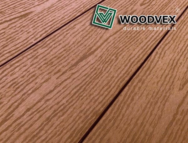 Террасная доска WOODVEX Select из ДПК в цвете Терракота купить в Екатеринбурге