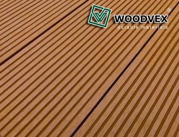 Террасная доска WOODVEX Select из ДПК в цвете Терракота купить в Екатеринбурге