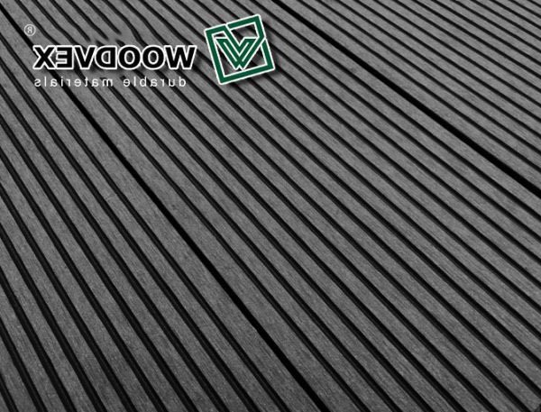 Террасная доска WOODVEX Select из ДПК в цвете Графит купить в Екатеринбурге