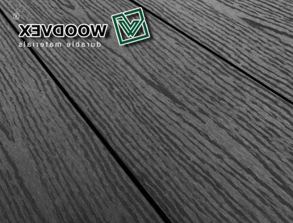 Террасная доска WOODVEX Select из ДПК в цвете Графит купить в Екатеринбурге
